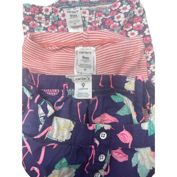 Baby Girls - 2 Leggings, 3 Shorts, 1 Skirt, 1 Top - Size 9 Months - Picture 9 of 13